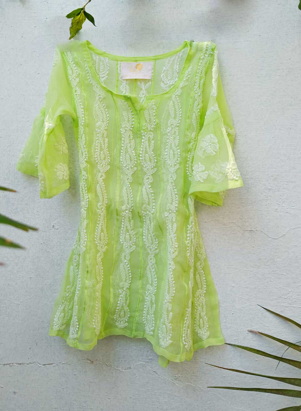 Ira Light Green - Nanhe Farishtery Georgette Set