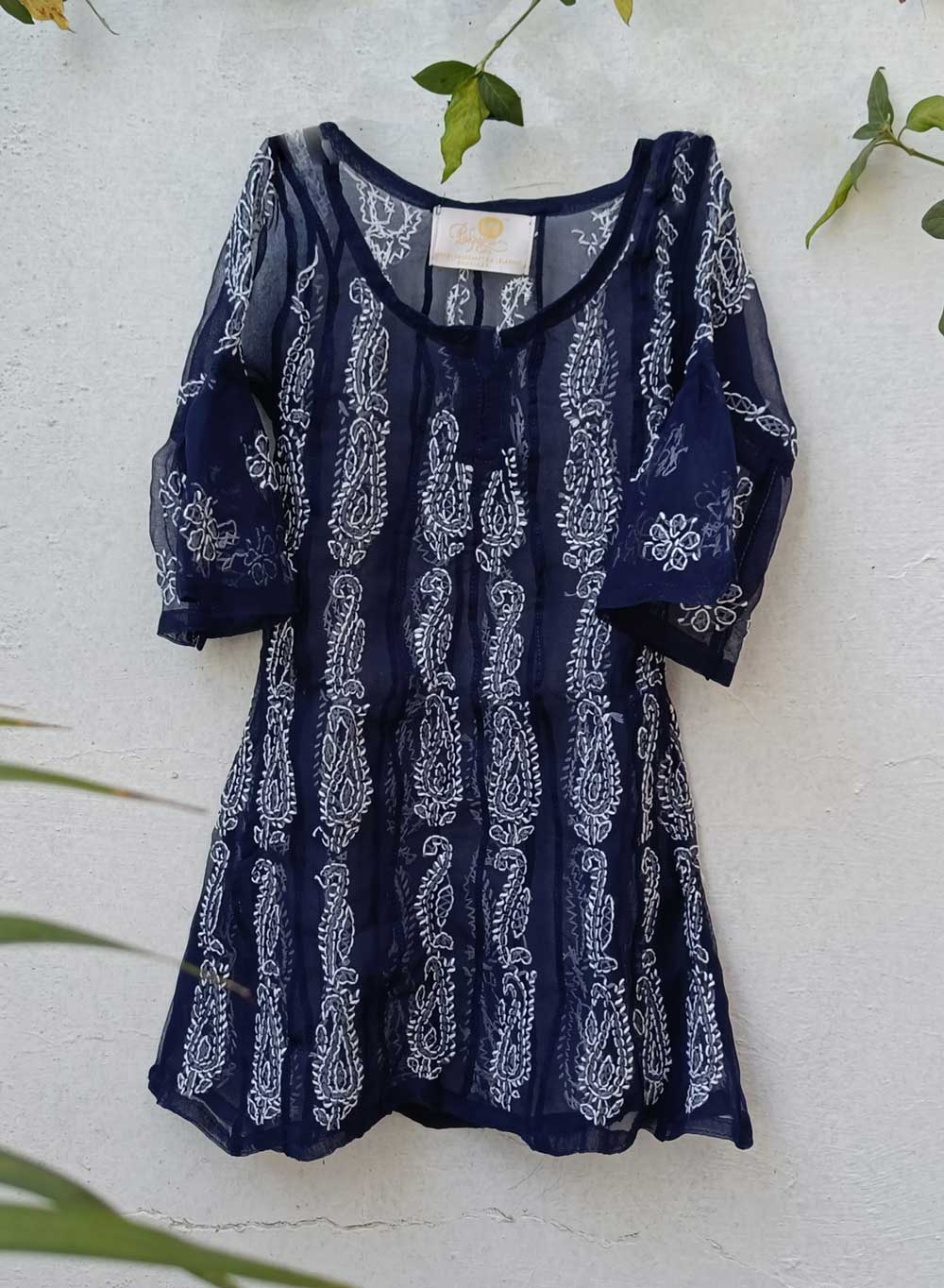 Ira Navy Blue - Nanhe Farishtery Georgette Set