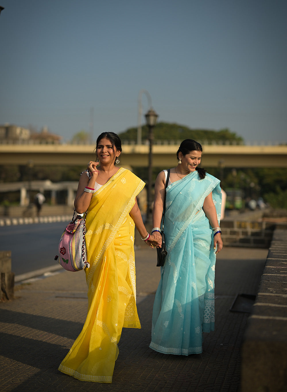 Pyaari Sakhi Yellow - Aks Cotton Chikankari Saree