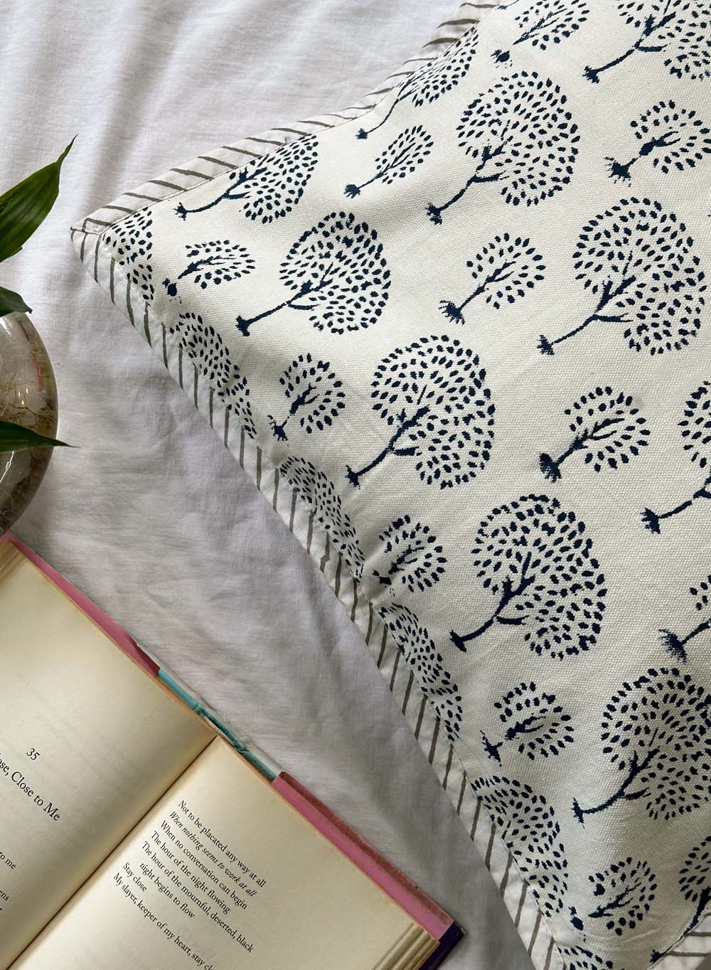 Blue Tree  - Gharonda Cotton Cushion Cover