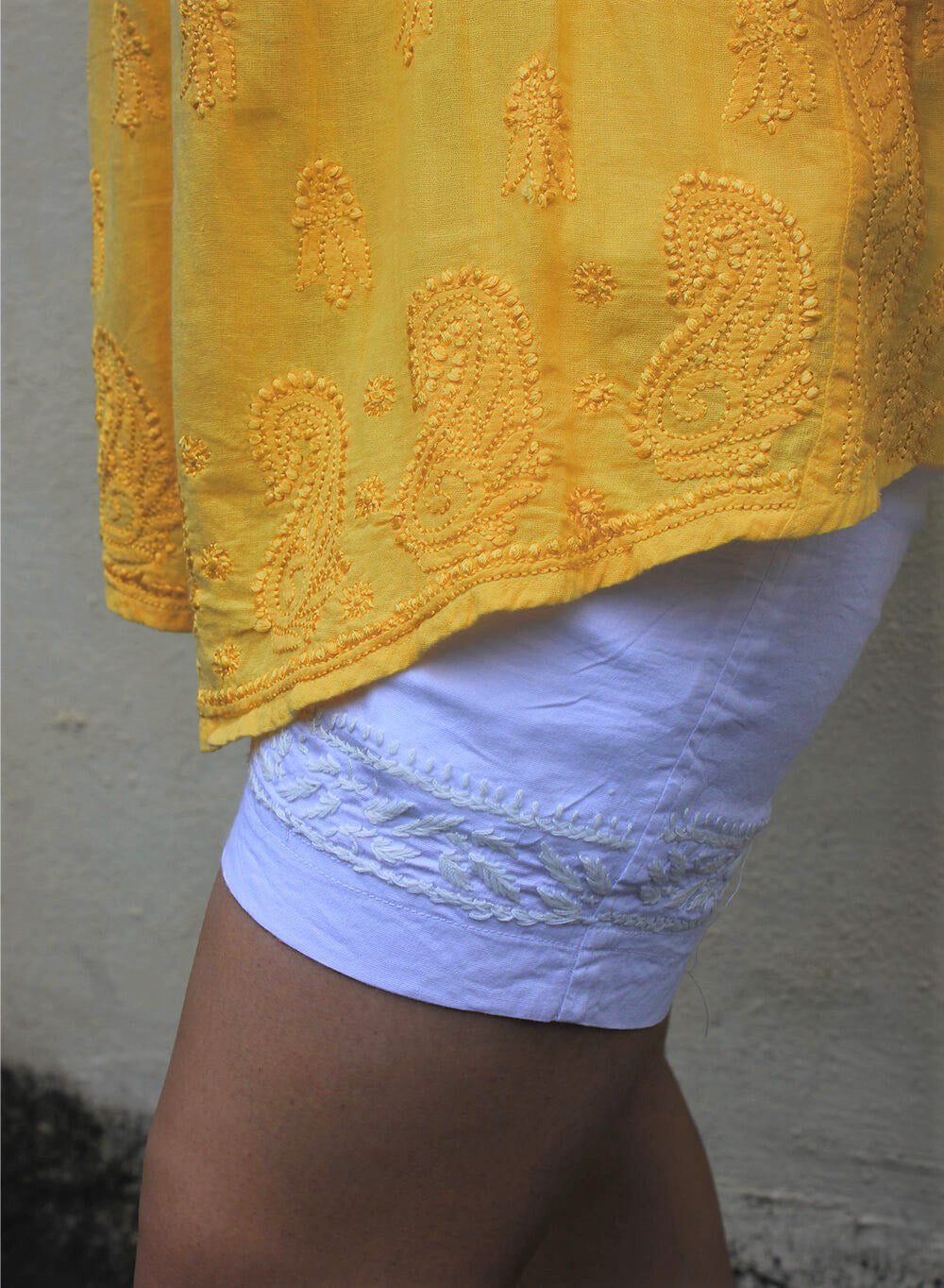 Mango - Resham Thread Gulshan Chikankari Short Top