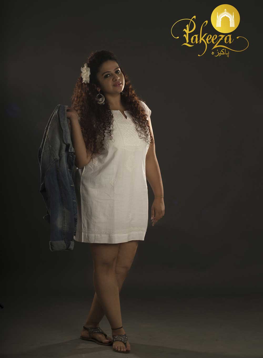 White Sleeveless - Gulshan Cotton Chikankari Short Top