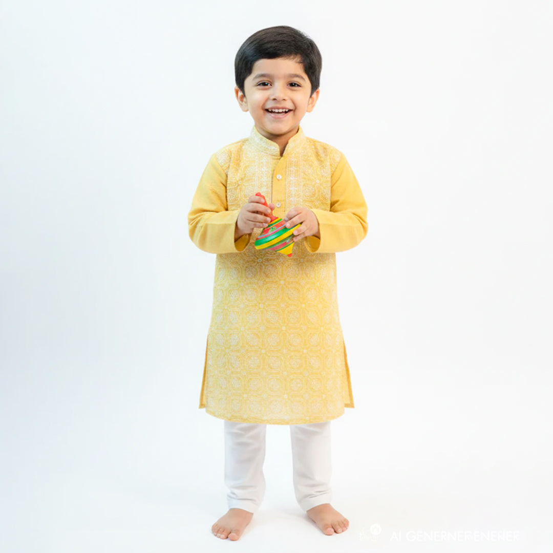 Chikankari Kids Wear Boys