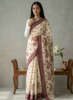 Maroon Dhoop Chaav - Aks Super Net Chikankari Saree