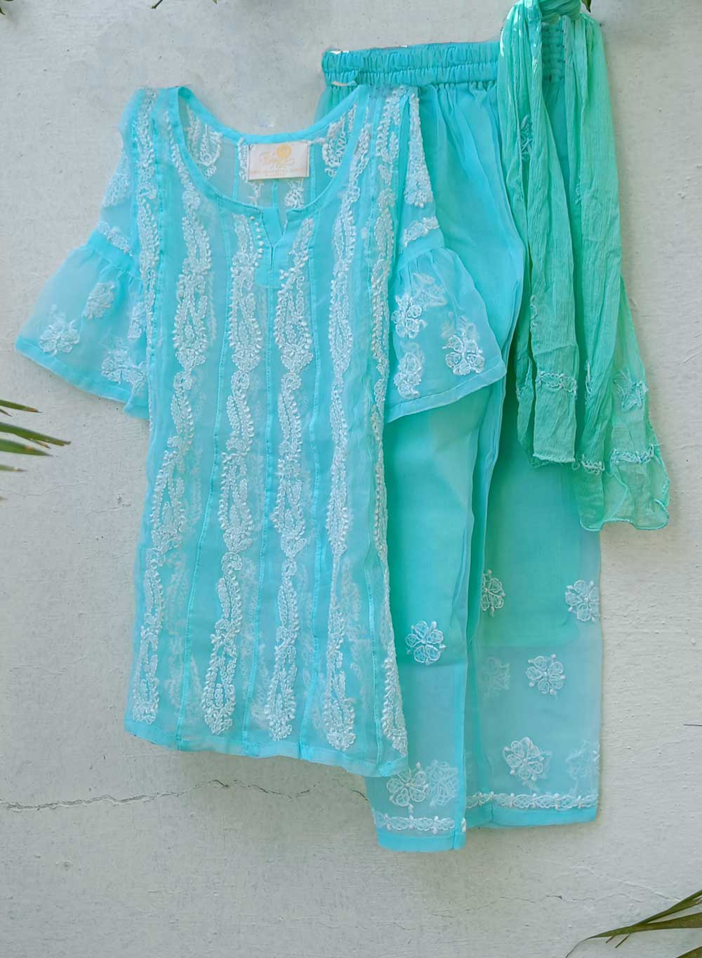 Ira Sea Green - Nanhe Farishtery Georgette  Set