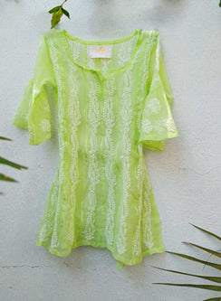 Ira Light Green - Nanhe Farishtery Georgette  Set