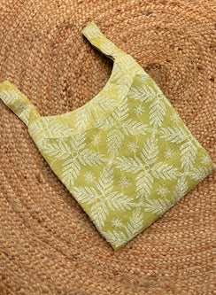 Surbhi Olive Green - Kota Tepchi Bahaar Noodle Strap Chikankari Kurta