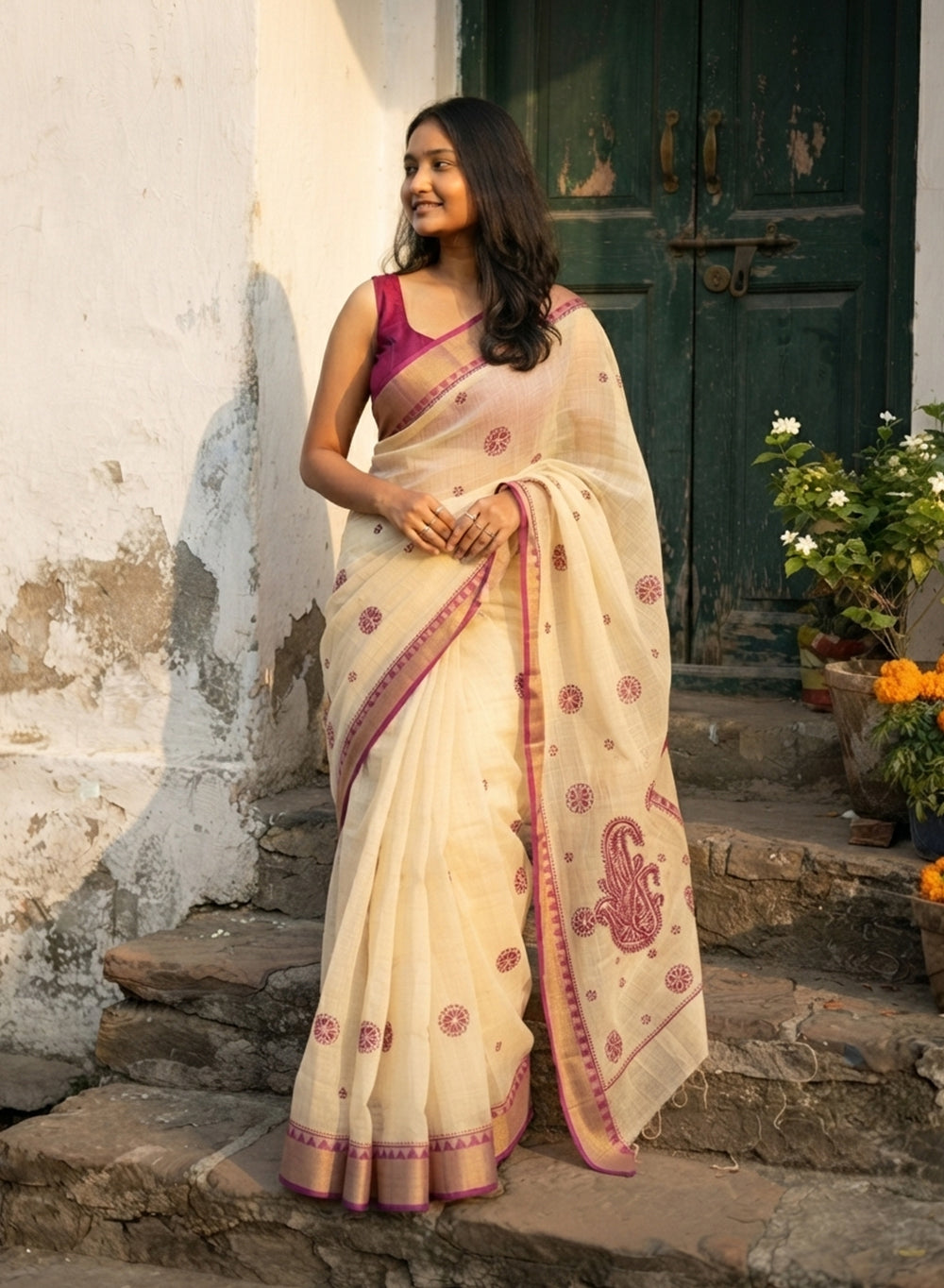 Pink Dhoop Chaav - Aks Super Net Chikankari Saree