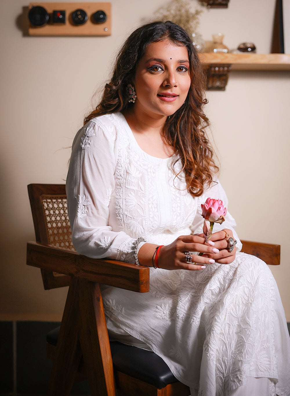 Saroj - Nargis Chikankari Muslin Set