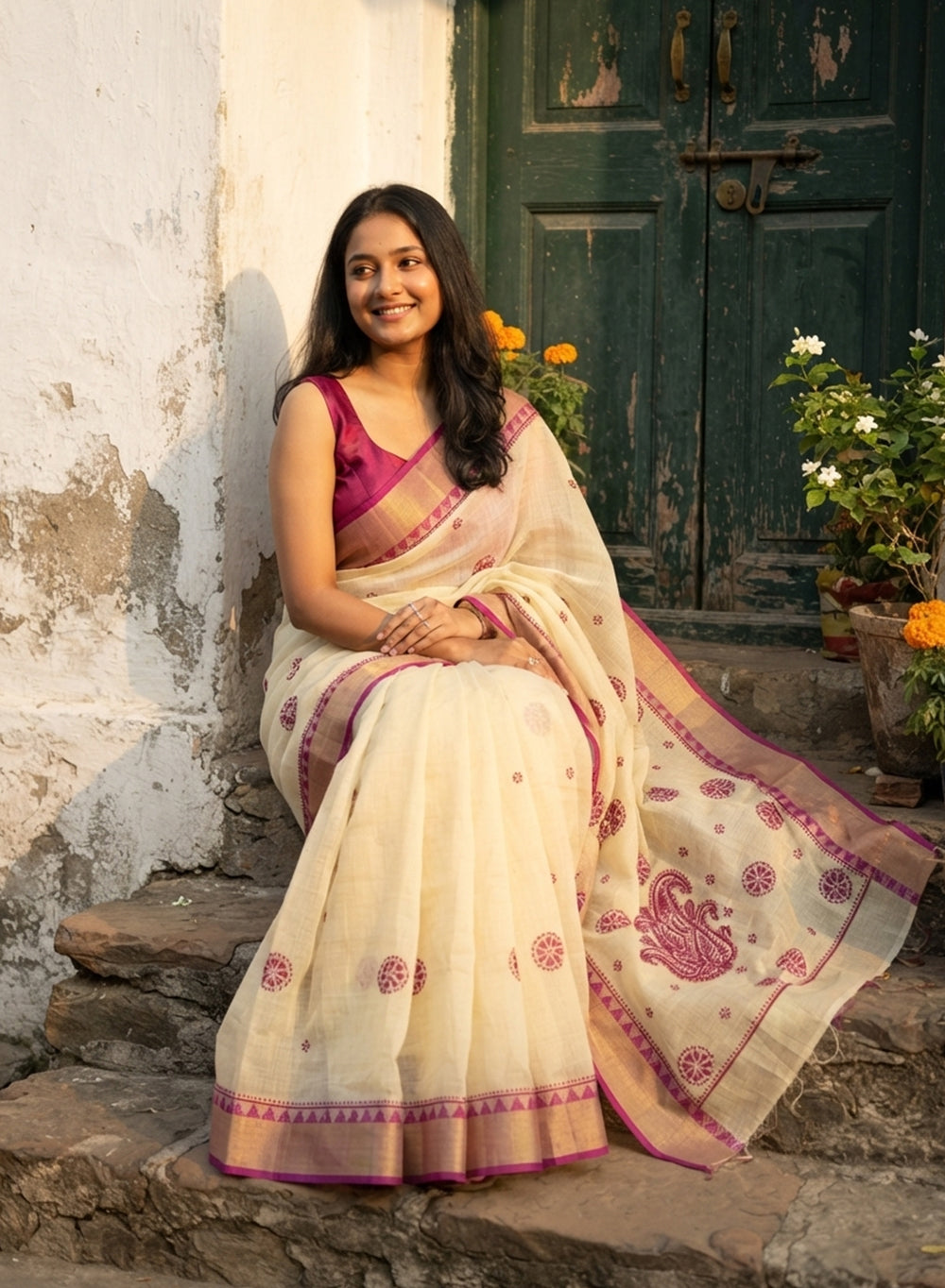Pink Dhoop Chaav - Aks Super Net Chikankari Saree