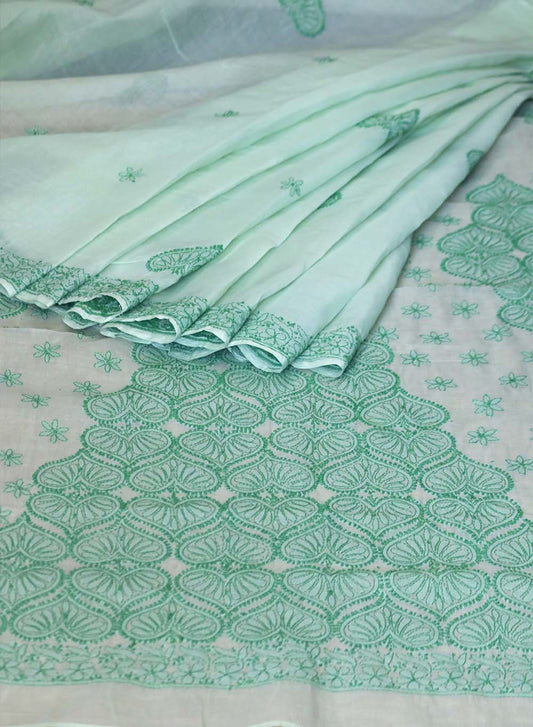 Green & Green - Aks Cotton Saree