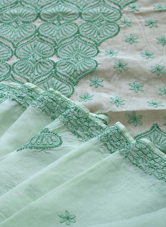 Green & Green - Aks Cotton Saree