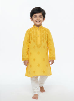 Mango - Cotton Chikankari Kidswear Kurta