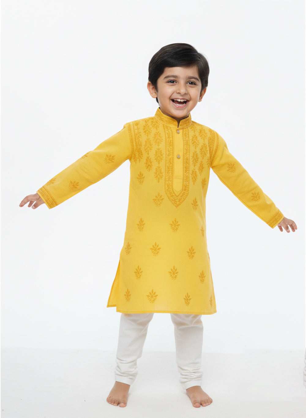 Mango - Cotton Chikankari Kidswear Kurta