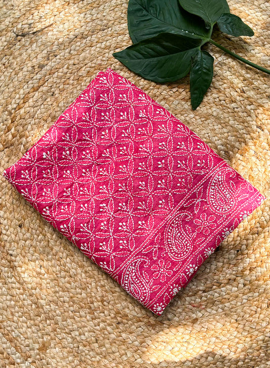 Pink - Dhoop Kinaray Pure Tussar Silk Kurta Fabric