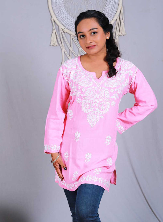 Sabaa Pink - Rayon Gulshan Short Top