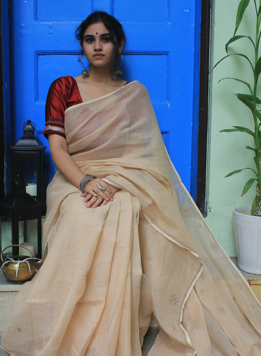 Shachi  Dharti - Kota Aks Cotton Saree